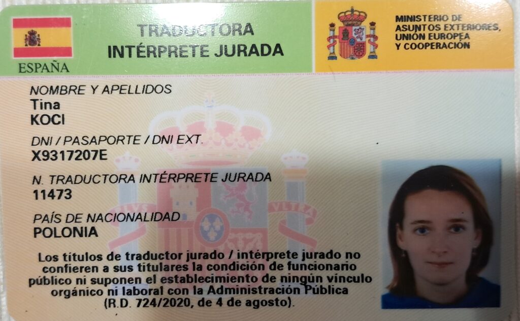 tłumacz przysięgły języka hiszpańskiego